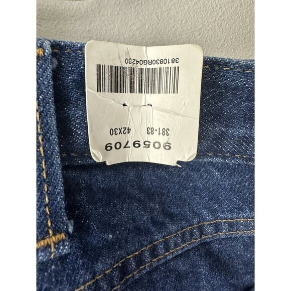 Carhartt 381-83 Mens Denim Relaxed Fit Work Jeans Size 42 X 30 NEW - Picture 6 of 7